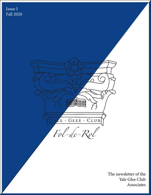 Cover image of Folderol, Yale Glee Club newsletter, Issue 1, Fall 2020
