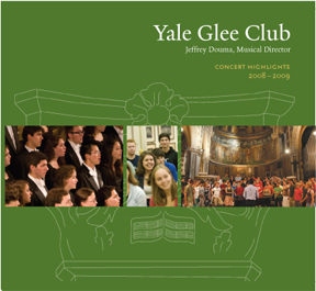 album cover for Yale Glee Club concert highlights 2008-2009