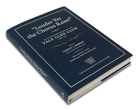 Image of book Louder Yet the Chorus Raise navy cover with white text